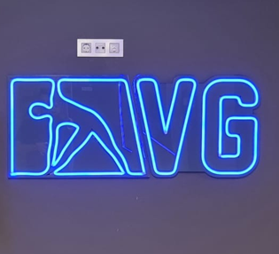Logo en neón flex